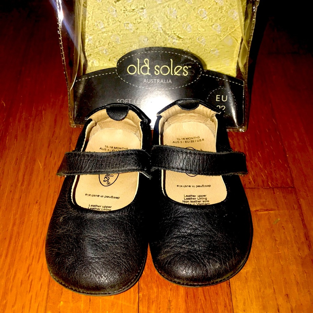 Old Soles Black Mary Jane shoes size 6 - EU size 6.